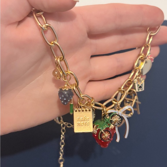 Kate Spade X Target Exclusive Gold Charm Necklace - Picture 5 of 7